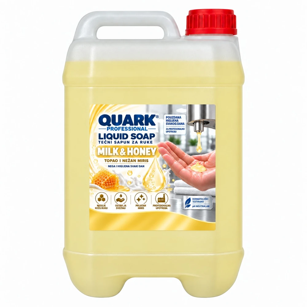 QUARK MILK & HONEY, tečni sapun, kanister 5 L