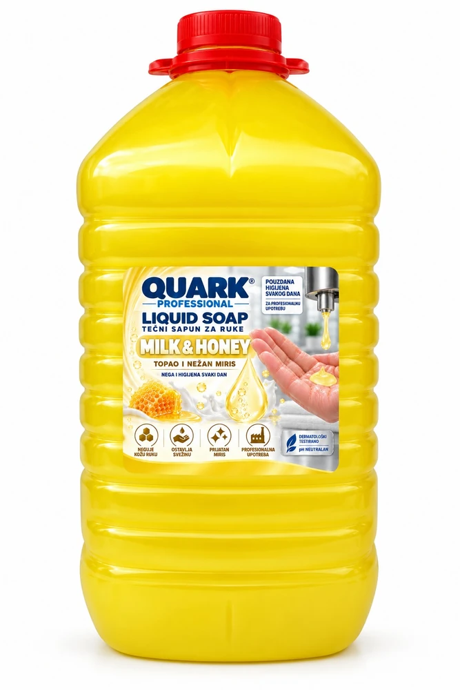 QUARK MILK & HONEY, tečni sapun, balon 5 L