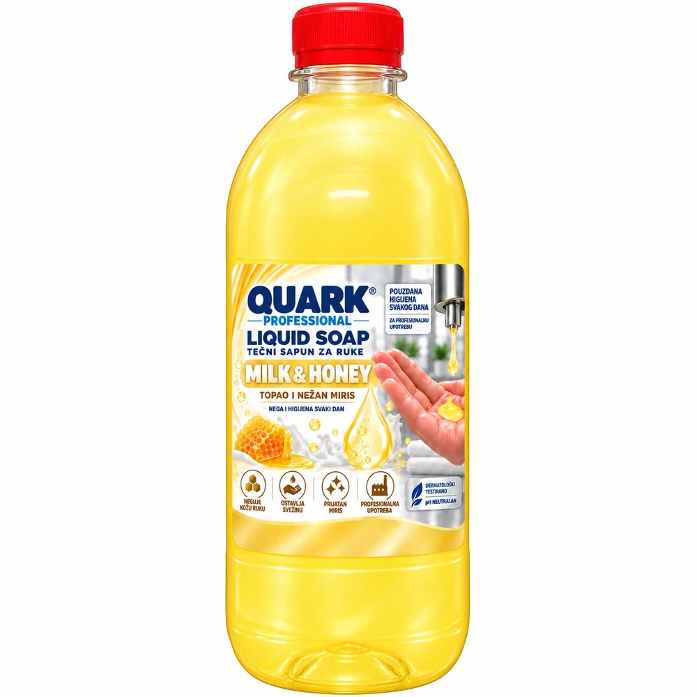 QUARK MILK & HONEY, tečni sapun, boca 1 L